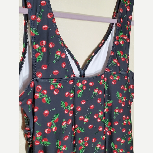 MiYang retro cherry print swim dress with built in shorts - Picture 9 of 10